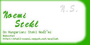 noemi stekl business card